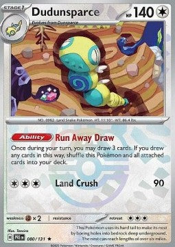Dudunsparce [Prismatic Evolutions: Additionals] (xPRE-080) [V2 · Rare]