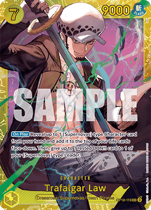 Trafalgar Law (OP10-119) [OP10 · V1 · Secret Rare]