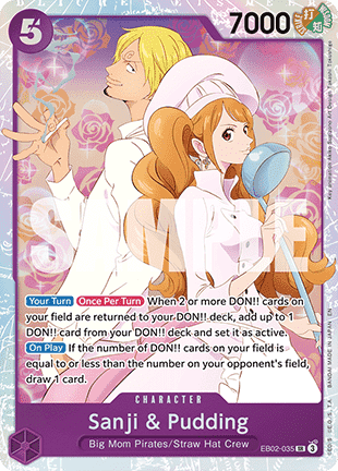 Sanji & Pudding (EB02-035) [EB02 · V1 · Super Rare]