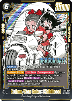 Bulma/Son Goku : Childhood [Fusion World] (SB01-057) [V1 · Super Rare]