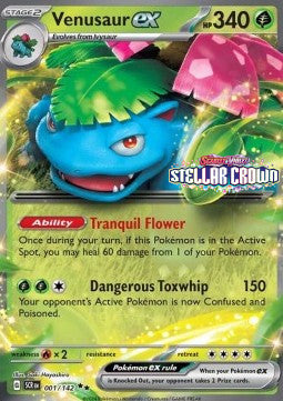 Venusaur ex [Stellar Crown] (SCR-001) [V2 · Promo]
