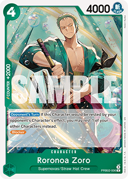 Roronoa Zoro (PRB02-006) [PRB02 · V1 · Rare]