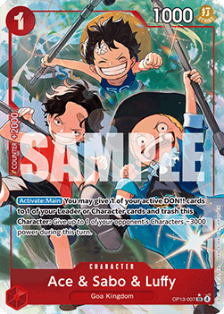 Ace & Sabo & Luffy (OP13-007) [OP13 · V2 · Alternate Art]