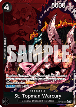 St. Topman Warcury (OP13-089) [OP13 · V2 · Alternate Art]