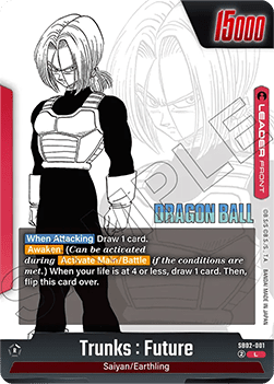 Trunks : Future // Trunks : Future [Fusion World] (SB02-001) [V1 · Leader]
