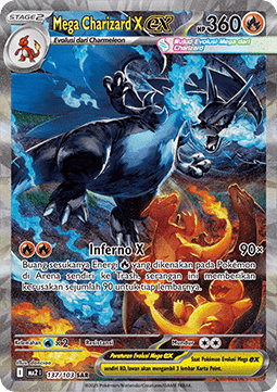 Mega Charizard X ex [Indigo Flame] (MA 137)