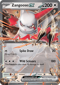 Zangoose ex [Ascended Heroes] (ASC-167)
