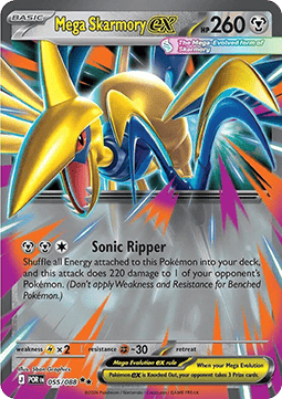 Mega Skarmory ex [Perfect Order] (POR-055)