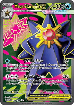 Mega Starmie ex [Perfect Order] (POR-102)