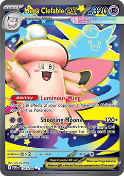 Mega Clefable ex [Perfect Order] (POR-103)