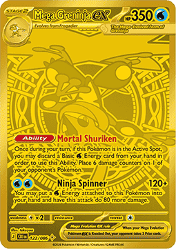 Mega Greninja ex [Chaos Rising] (CRI-122)
