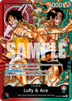 Luffy & Ace (ST30-001) [ST30 · V1 · Leader]