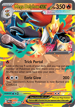 Mega Delphox ex [Pitch Black] (PBL-008)