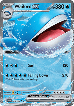 Wailord ex [Pitch Black] (PBL-016)
