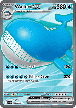 Wailord ex [Pitch Black] (PBL-097)