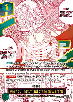 Are You That Afraid of the New Era?!! [The World’s Strongest Warriors] (OP17-037)